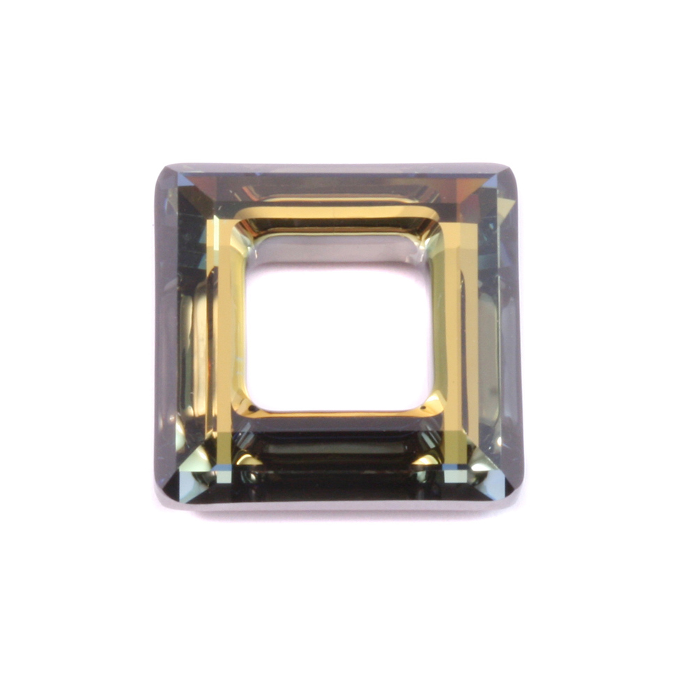 Crystals & Beads Swarovski Crystal Square Ring- Crystal Tabac 20mm
